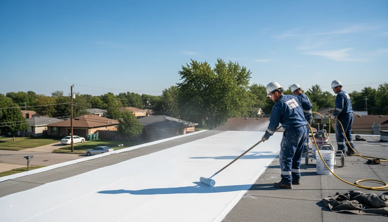 Commercial roof coating in Frankfort, SD near me